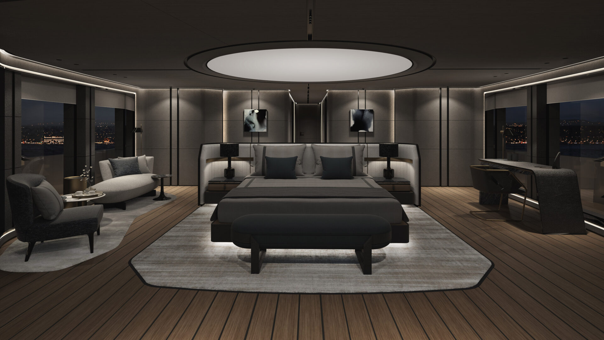 T680 Fenice Tankoa Yachts cabina armatoriale