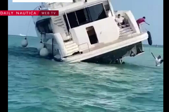 yacht Lusail Queen si incaglia in Qatar