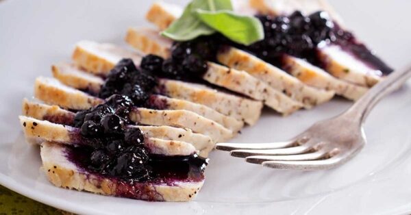 Lonza con mirtilli