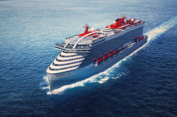The new Virgin Voyages cruise ship, Resilient Lady, has been delivered