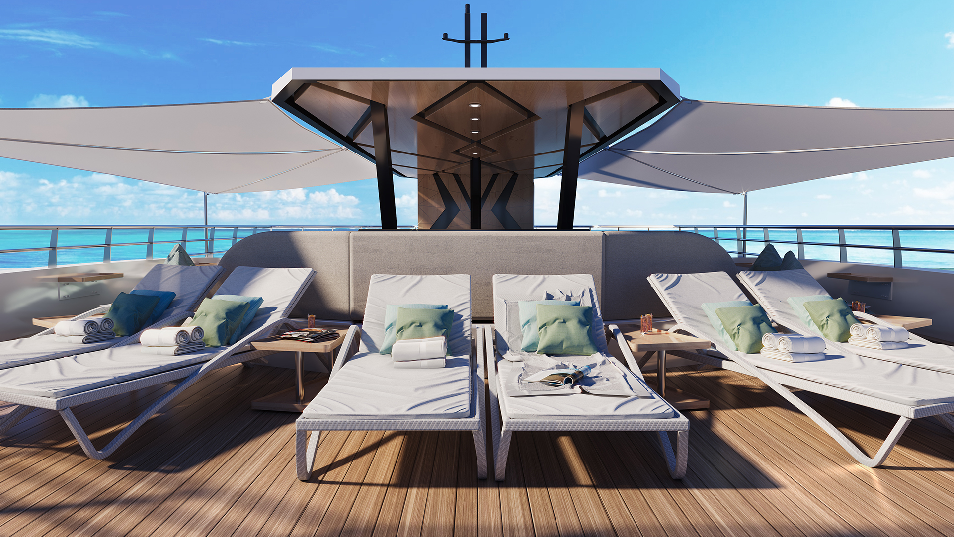 Open Catamaran Colnago Marine vip lounge