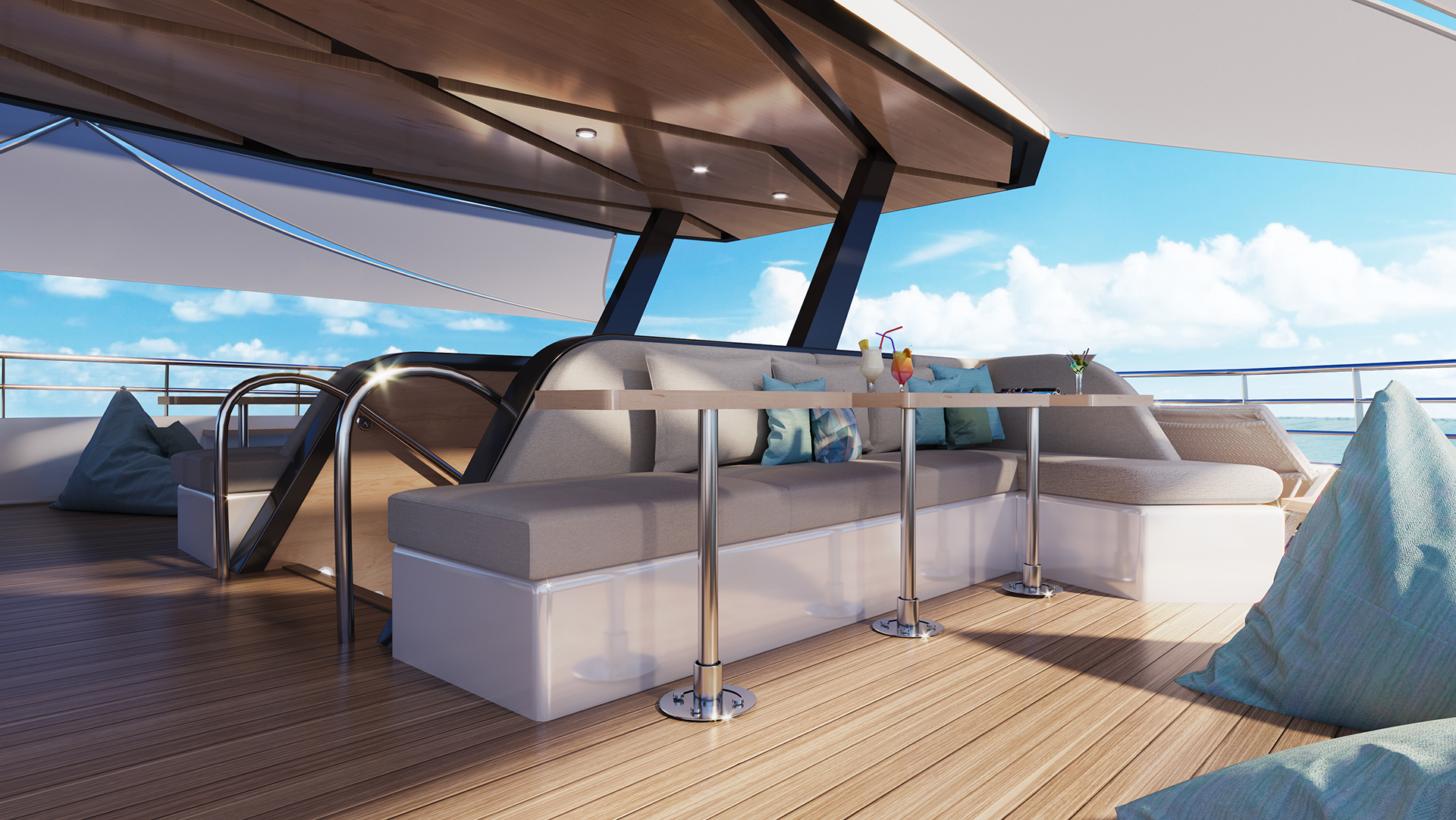 Open Catamaran Colnago Marine scala flybridge