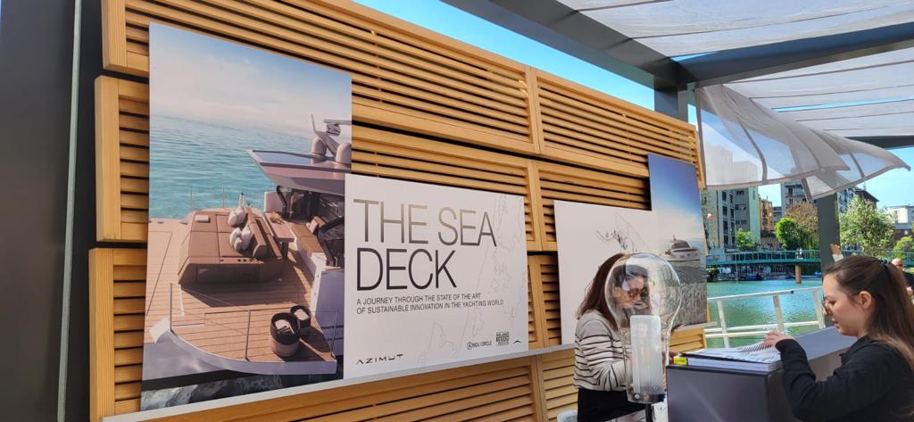 The sea deck Azimut Milano Design Week