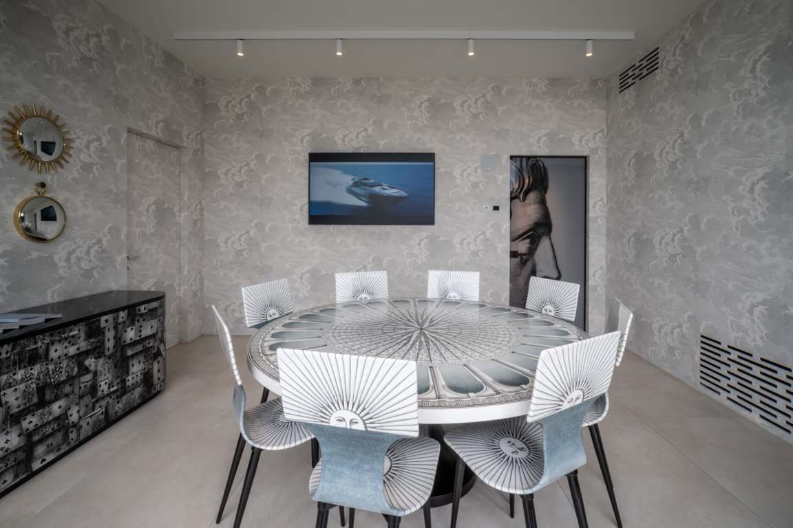 Ferretti Group Private Room Fornasetti Cantiere Riva La Spezia