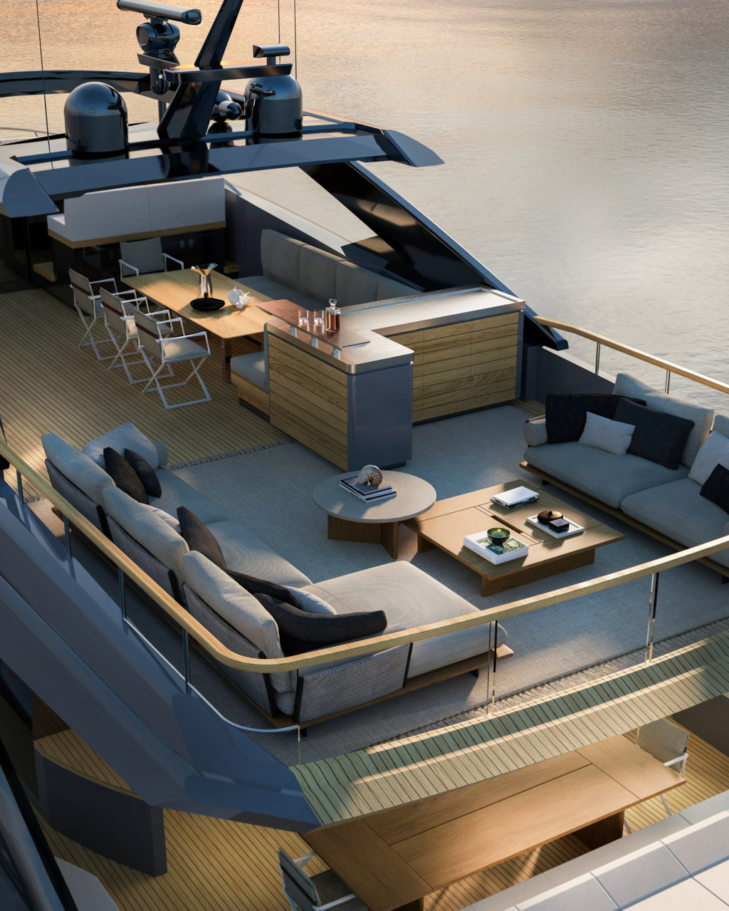 F100 Glass Cabin di Amer Yachts