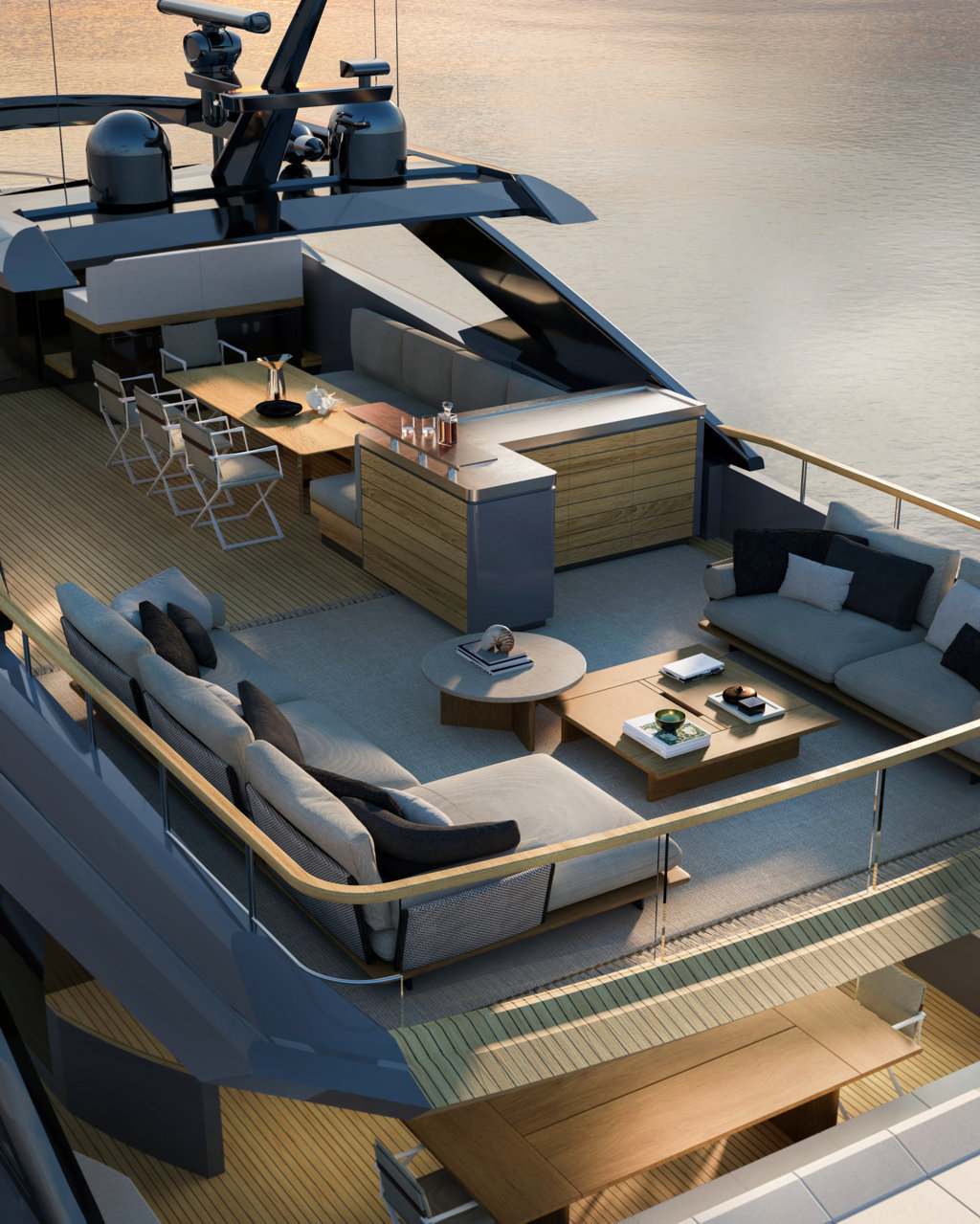 F100 Glass Cabin di Amer Yachts
