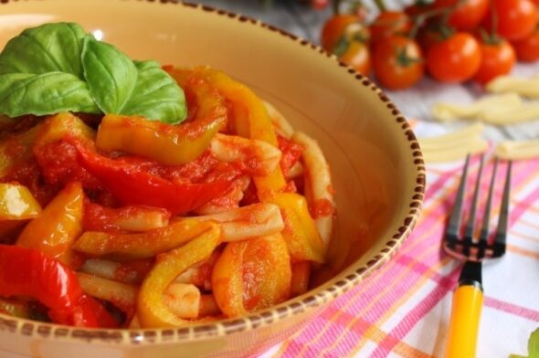 Ricetta pasta con peperoni