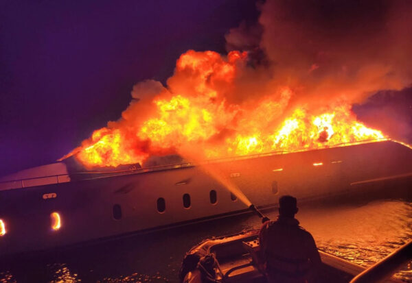 incendio m/y dominic