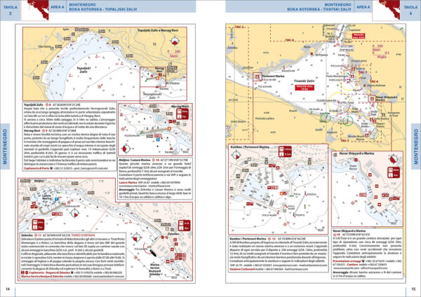 Portolano cartografico Montenegro e Albania