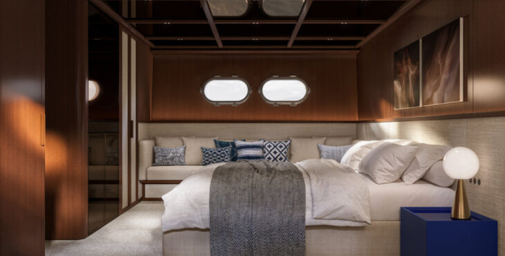 SHE Sanlorenzo owner's cabin